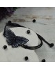 Regulowana bransoletka "czarny motyl"