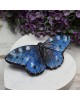 Motyl - niebieska duża spinka do włosów