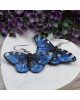 Motyle - niebieskie kolczyki