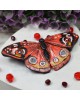 Motyl - broszka w odcieniach czerwieni
