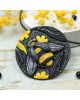 Pszczoła- duży wisior czarno żółty
